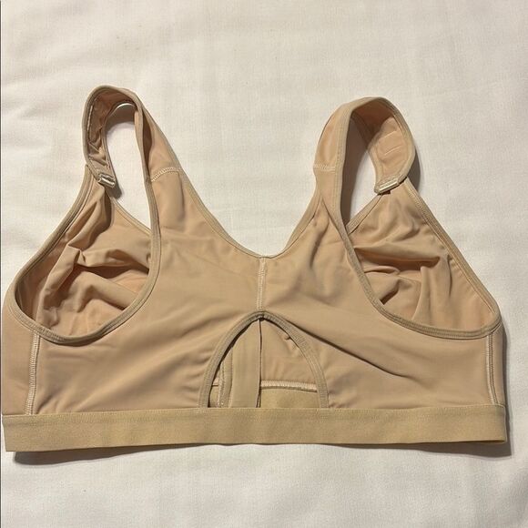 Size 3XL Nude Bra with light padding on sides.  Front closure/adjustment. - Picture 2 of 9